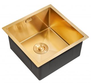 Мойка для кухни Milacio Denia 44 Steel MC.77438 брашированное золото